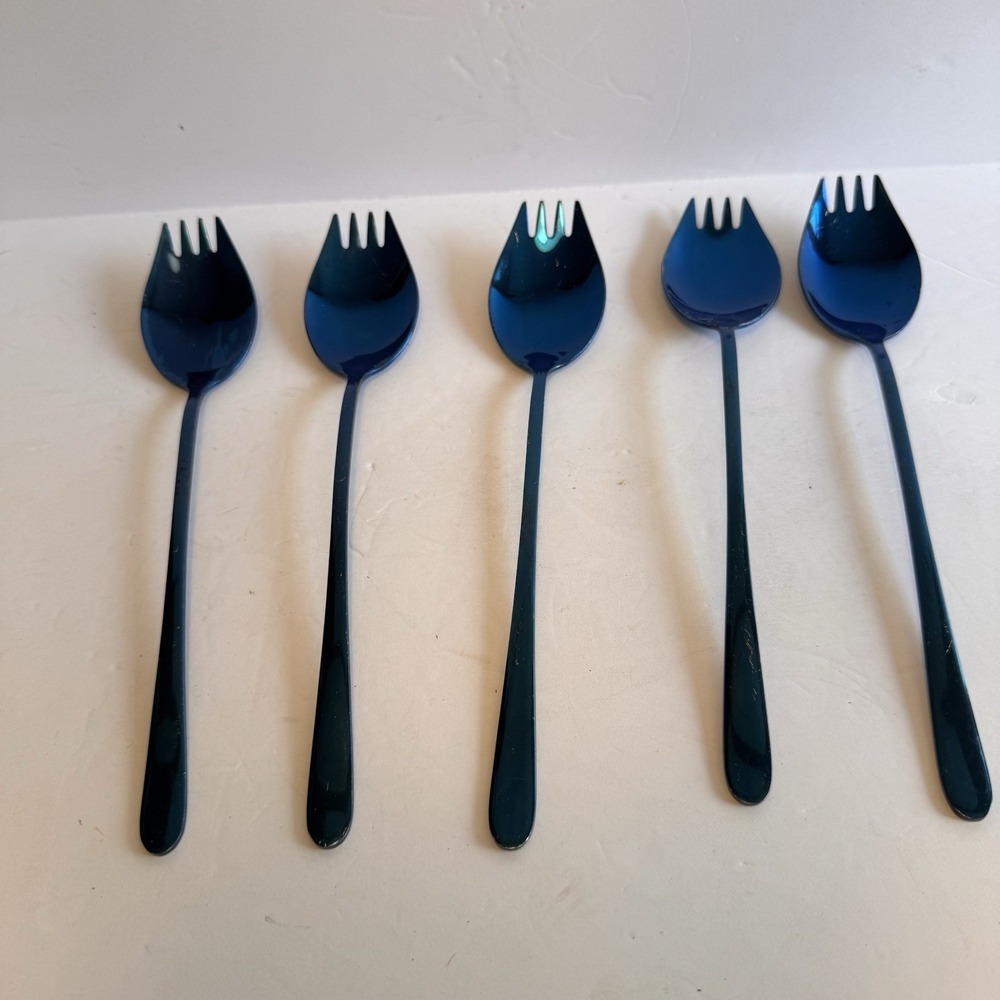 Buyer StarBlue‎ Sporks 2 in 1 Spoons Forks 5 Pieces Stainless Steel